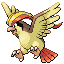 #018 Pidgeot sprite Rojo Fuego / Verde Hoja