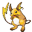 #026 Raichu sprite Rojo Fuego / Verde Hoja