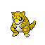 #027 Sandshrew sprite Rojo Fuego / Verde Hoja