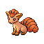 #037 Vulpix sprite Rojo Fuego / Verde Hoja