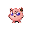 #039 Jigglypuff sprite Rojo Fuego / Verde Hoja