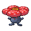#045 Vileplume sprite Rojo Fuego / Verde Hoja