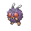 #048 Venonat sprite Rojo Fuego / Verde Hoja