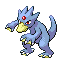 #055 Golduck sprite Rojo Fuego / Verde Hoja