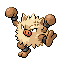 #057 Primeape sprite Rojo Fuego / Verde Hoja