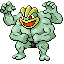 #068 Machamp sprite Rojo Fuego / Verde Hoja