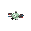 #081 Magnemite sprite Rojo Fuego / Verde Hoja