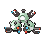 #082 Magneton sprite Rojo Fuego / Verde Hoja