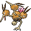 #085 Dodrio sprite Rojo Fuego / Verde Hoja