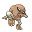 #106 Hitmonlee sprite Rojo Fuego / Verde Hoja