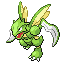 #123 Scyther sprite Rojo Fuego / Verde Hoja