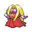 #124 Jynx sprite Rojo Fuego / Verde Hoja