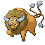 #128 Tauros sprite Rojo Fuego / Verde Hoja