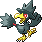 #198 Murkrow sprite Rojo Fuego / Verde Hoja
