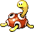 #213 Shuckle sprite Rojo Fuego / Verde Hoja