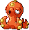 #224 Octillery sprite Rojo Fuego / Verde Hoja