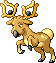 #234 Stantler sprite Rojo Fuego / Verde Hoja