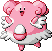 #242 Blissey sprite Rojo Fuego / Verde Hoja