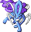 #245 Suicune sprite Rojo Fuego / Verde Hoja