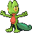 #252 Treecko sprite Rojo Fuego / Verde Hoja