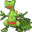 #254 Sceptile sprite Rojo Fuego / Verde Hoja