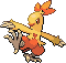 #256 Combusken sprite Rojo Fuego / Verde Hoja