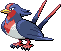 #277 Swellow sprite Rojo Fuego / Verde Hoja