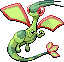 #330 Flygon sprite Rojo Fuego / Verde Hoja