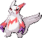 #335 Zangoose sprite Rojo Fuego / Verde Hoja