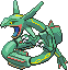 #384 Rayquaza sprite Rojo Fuego / Verde Hoja