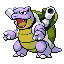#009 Blastoise sprite Rojo Fuego / Verde Hoja Shiny