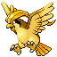 #018 Pidgeot sprite Rojo Fuego / Verde Hoja Shiny