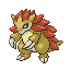 #028 Sandslash sprite Rojo Fuego / Verde Hoja Shiny
