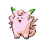 #036 Clefable sprite Rojo Fuego / Verde Hoja Shiny