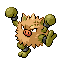 #057 Primeape sprite Rojo Fuego / Verde Hoja Shiny