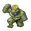 #067 Machoke sprite Rojo Fuego / Verde Hoja Shiny