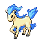 #077 Ponyta sprite Rojo Fuego / Verde Hoja Shiny
