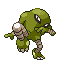 #106 Hitmonlee sprite Rojo Fuego / Verde Hoja Shiny