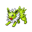 #135 Jolteon sprite Rojo Fuego / Verde Hoja Shiny