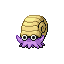 #138 Omanyte sprite Rojo Fuego / Verde Hoja Shiny