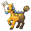#203 Girafarig sprite Rojo Fuego / Verde Hoja Shiny