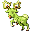 #234 Stantler sprite Rojo Fuego / Verde Hoja Shiny