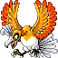 #250 Ho-Oh sprite Rojo Fuego / Verde Hoja Shiny