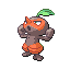 #274 Nuzleaf sprite Rojo Fuego / Verde Hoja Shiny