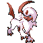#359 Absol sprite Rojo Fuego / Verde Hoja Shiny