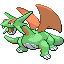 #373 Salamence sprite Rojo Fuego / Verde Hoja Shiny