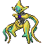 #386 Deoxys Ataque sprite Rojo Fuego Shiny