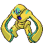 #386 Deoxys Defensa sprite Verde Hoja Shiny