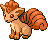 #037 Vulpix sprite Rubí / Zafiro