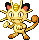 #052 Meowth sprite Rubí / Zafiro
